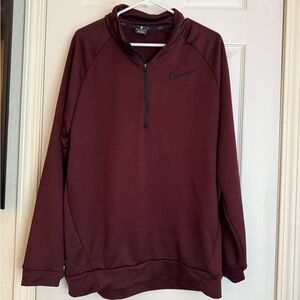 Nike Burgundy Half-Zip Sweatshirt